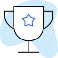 Blue Award Icon