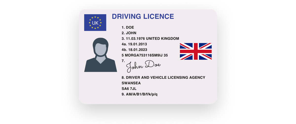 License Front UK