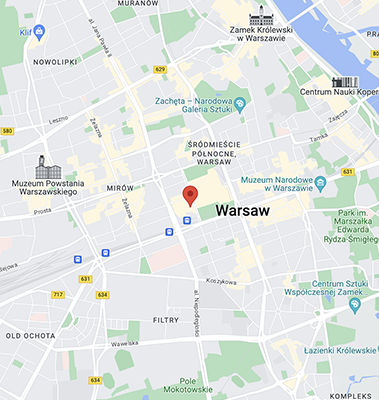 Warsaw office drop pin