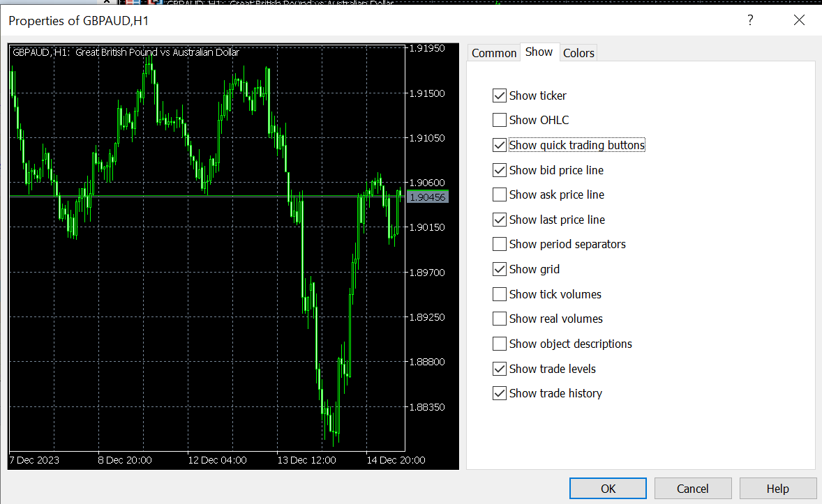 trading interface 2